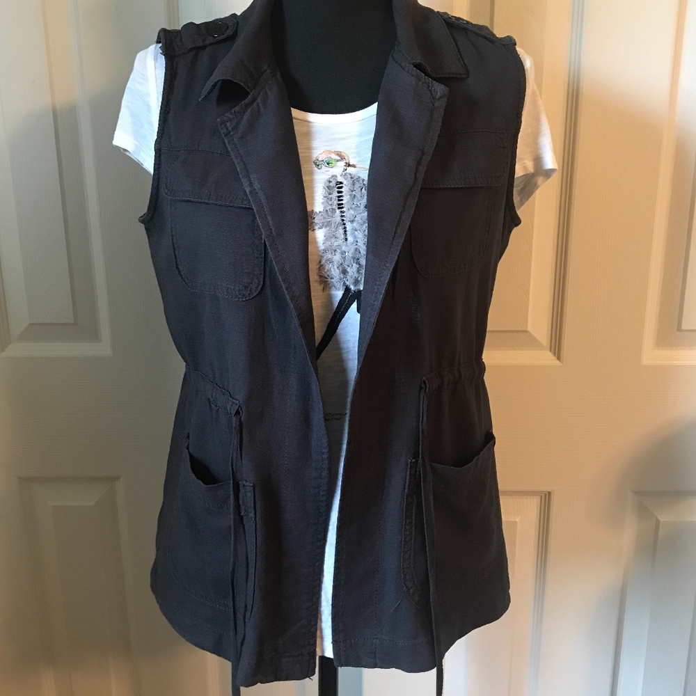 Charcoal grey Cargo Vest